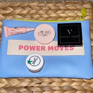 Makeup bag and products